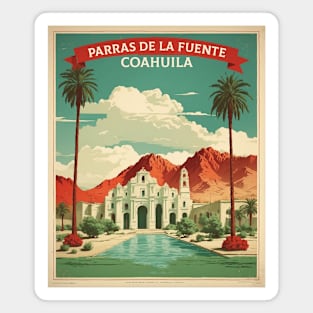 Parras de la Fuente Coahuila Mexico Vintage Tourism Travel Magnet